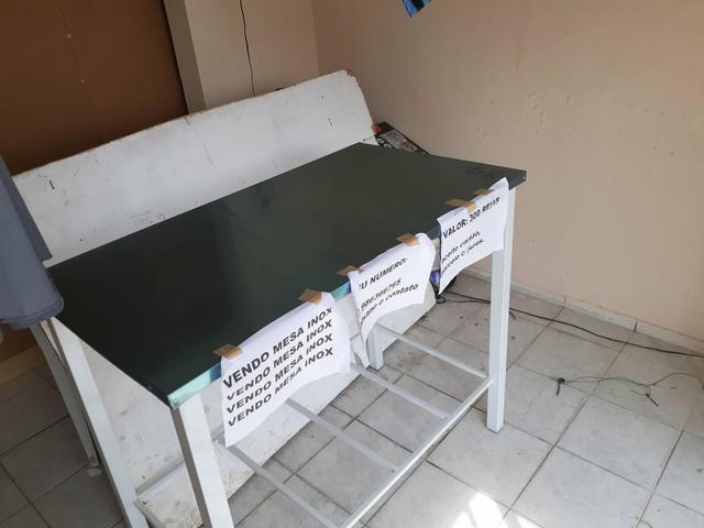 Mesa INOX 110x60 e 90 de altura!