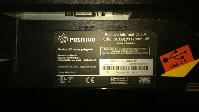 Monitor LCD 18.5 polegadas 200 reais - Foto 3