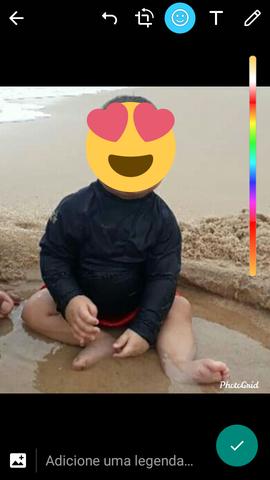 Tênis infantil, blusa de proteção solar - Foto 4