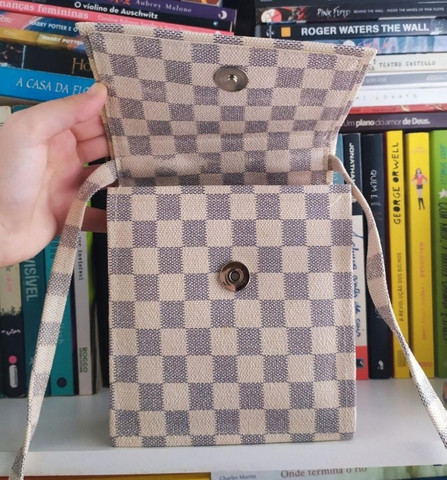 Bolsa de ombro quadriculada - Foto 3