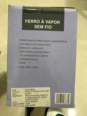 Ferro de Passar Sem Fio Vários tipos de roupa - Foto 2