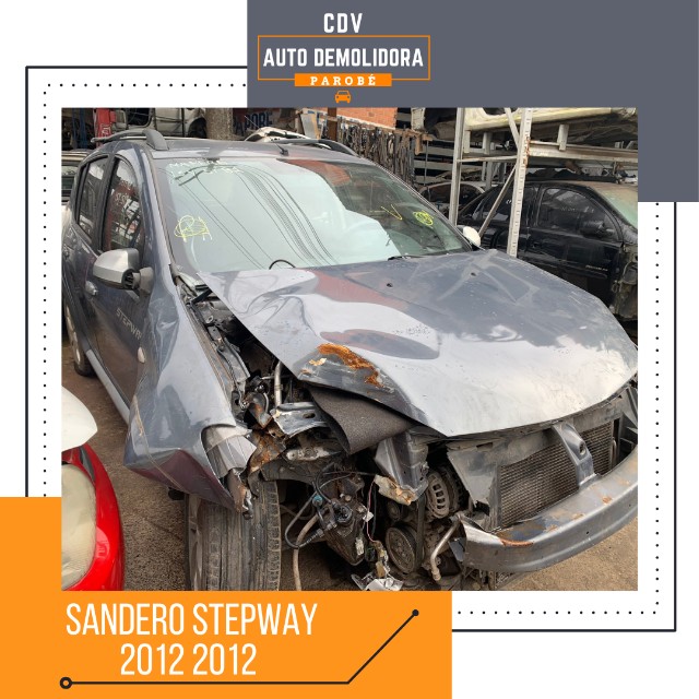 Sucata Renault Sandero Stepway 2012 disponível para venda de peças - Foto 3