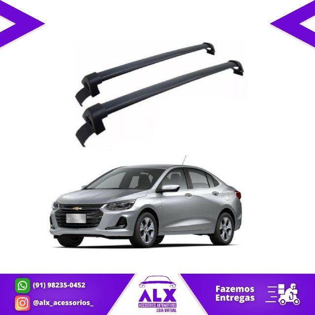 Rack Teto Chevrolet Onix Sedan 2020 - Projecar Preto / Prata