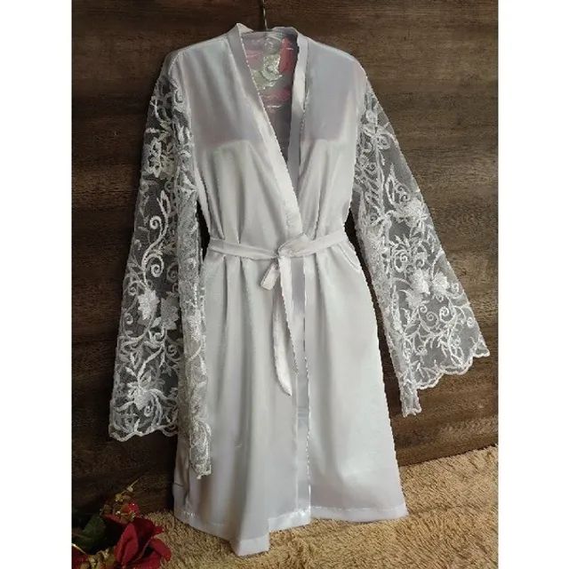Robe Luxo noiva - renda bordada
