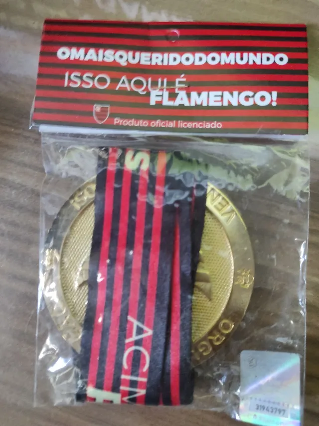 Medalha Flamengo campeão libertadores 2019