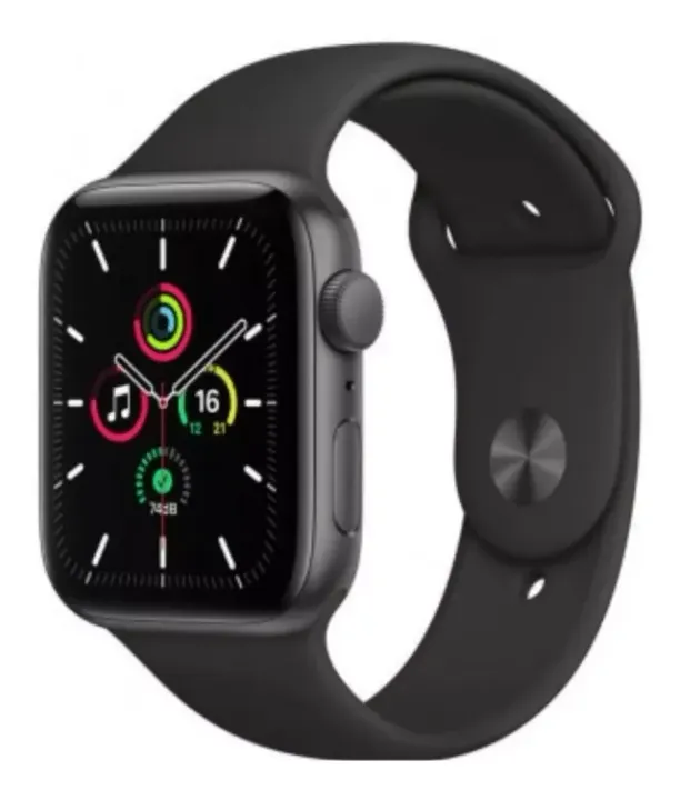 O Apple Watch SE 2 Geração 44MM SILVER/BLUE SPORT Band (lacrado)