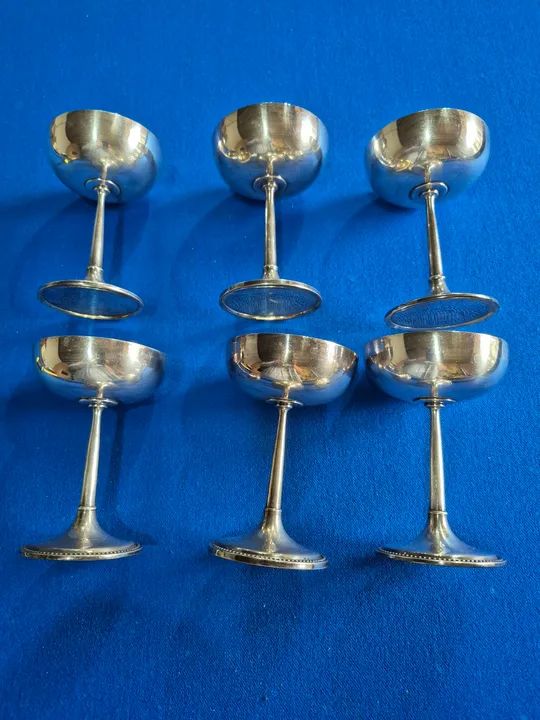 Taças  antigas década de 70 espessuradas a prata - Foto 4