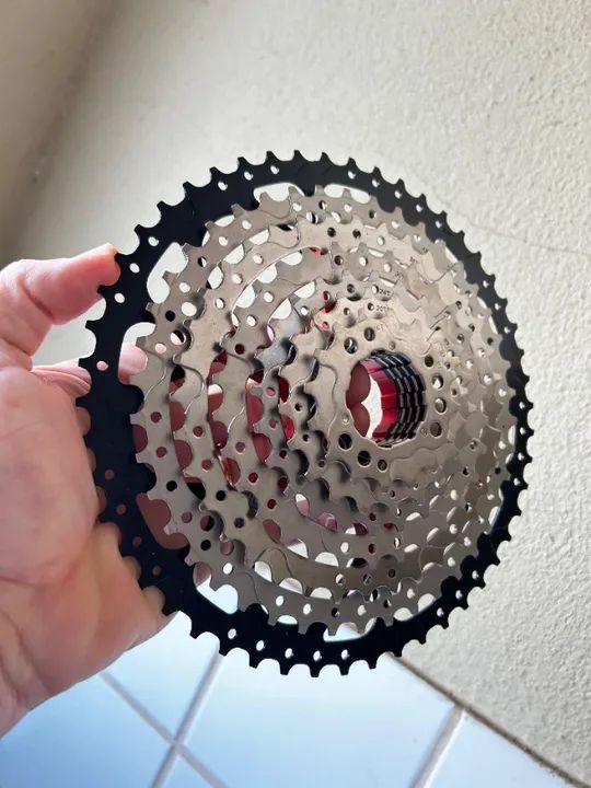 k7 9v 11x50 dentes Bicicleta MTB, Mega Range + BRINDE - Foto 4