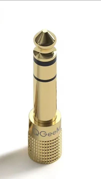 Adaptador P2 para P10 - Conector de Áudio Dourado - p/ Fone De Retorno- Stereo - Áudio  - Foto 4