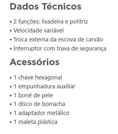POLITRIZ WESCO 5" WS4504K 1200W - Foto 2