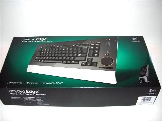 Teclado Bluetooth Logitech Dinovo Edge - Raro -Zero na caixa - Estudo proposta. - Foto 3