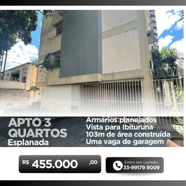 Apartamento 3 quartos no Esplanada