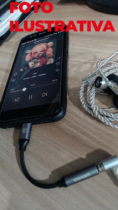 Dongle USB C para P2 (3.5mm) - Foto 3