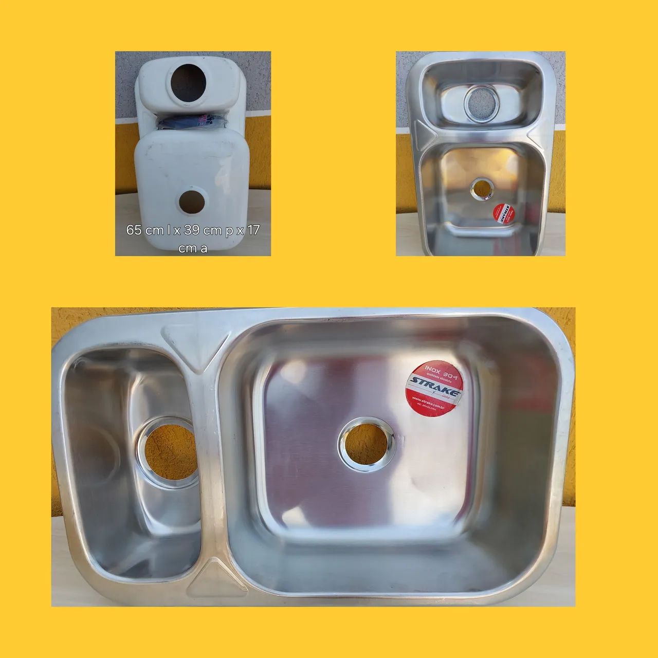 Cuba aço inox strake 