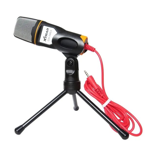 Microfone Condensador Xtrad CH-0803 com Tripé e Cabo P2 - WZetta - Foto 2