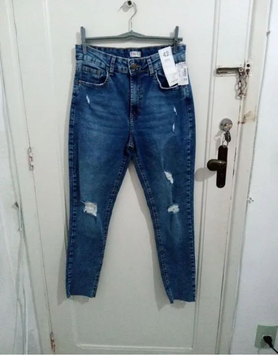 Calça Jeans Destroyed Skinny