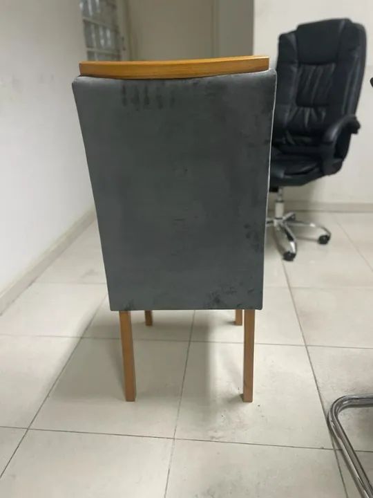 Pronta entrega!! Kit 2 Cadeiras Júlia/Ase Mel Grafite - Foto 3