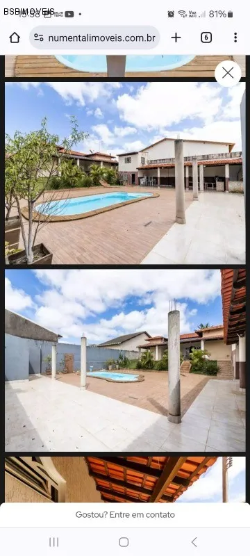 Rua 10 da vicente pires, Casa térrea com 3 quartos sendo 1 suíte, piscina e churrasqueira,