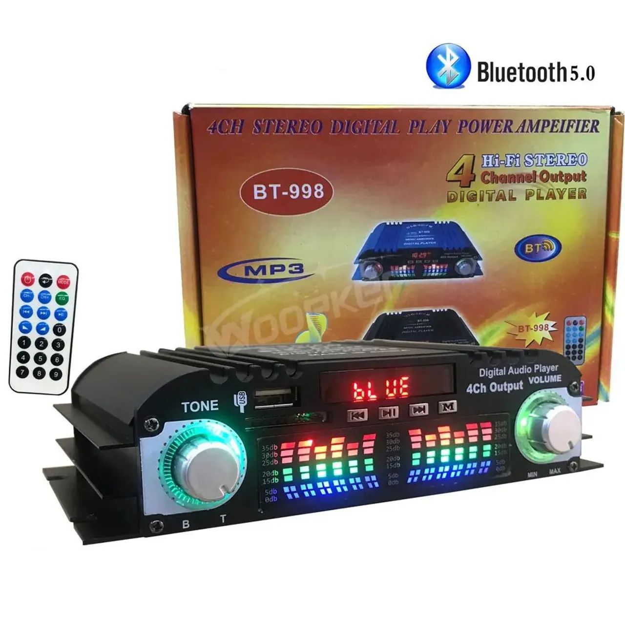 Força de Som 4 Canais Profissional 1600w