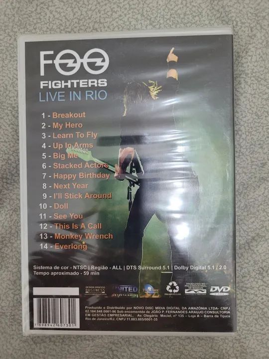 DVD Foo Fighters Live in Rio (lacrado) - Foto 2