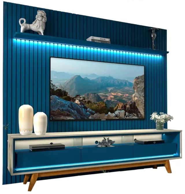 sala home rack bancada painel  - Foto 2