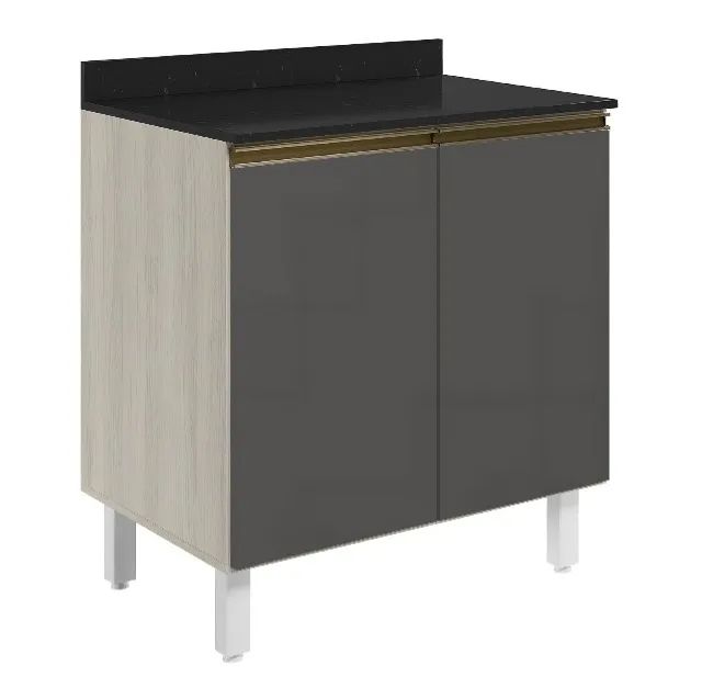 BALCAO NICIOLI BIANCO 60CM C/ TAMPO S/ CORTE MDF 15MM TOK/CHUMBO ONIX 12220.295.21 - Foto 2