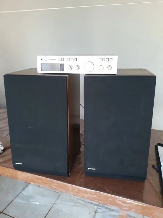 amplificador gradiente mod 166 com as 2  caixas originais - Foto 2