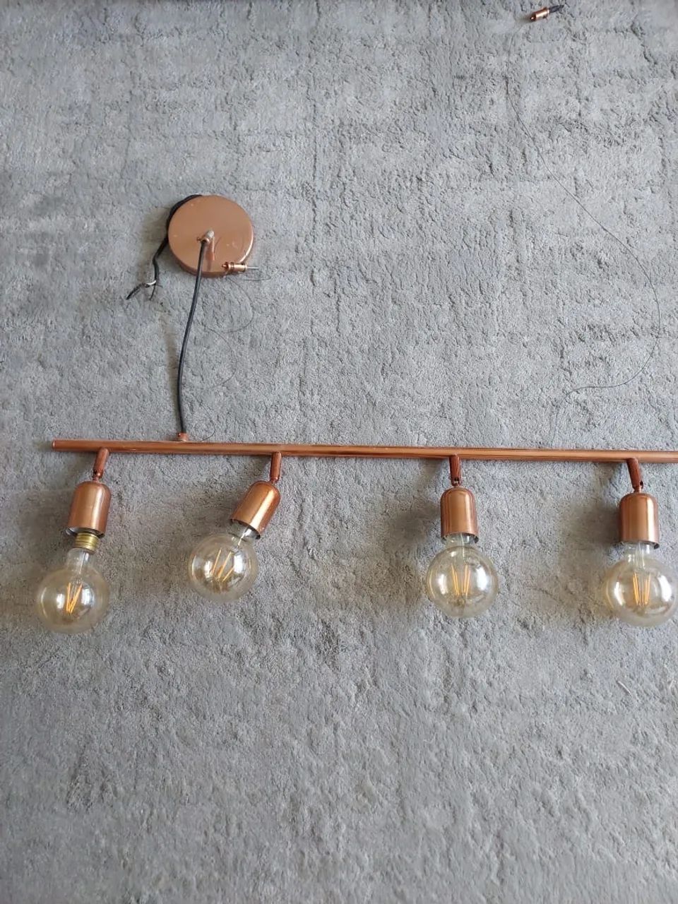 Luminária de teto cobre 4 lâmpadas - Foto 2