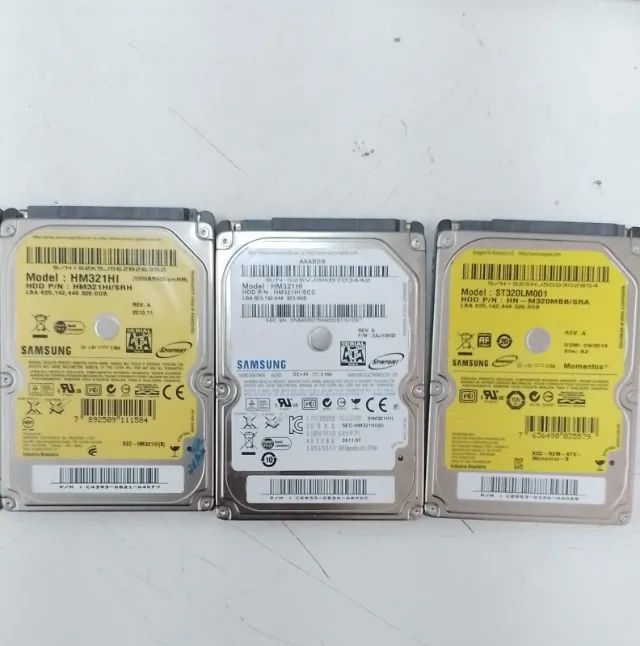 LOTE 2 HDs 500gb Seagate laptop thin + 3 HDs 320gb Samsung  - Foto 2