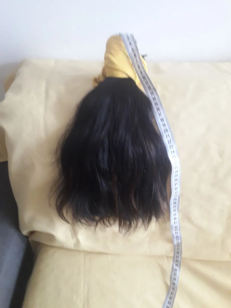 Cabelo Humano liso 300gm e 40cm- 25cm