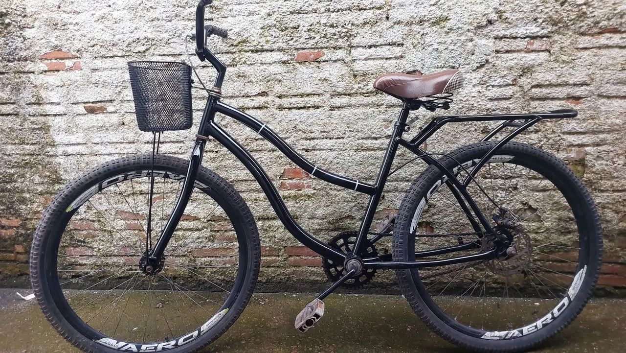 Bicicleta retro com freio a disco