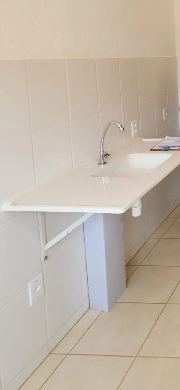 Pia de Cozinha de Mármore Sintético 120cm