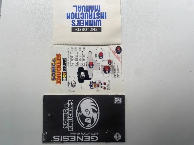 JOGO SONIC E KNUCKLES NA CAIXA SEMINOVO - MEGA DRIVE - Foto 3