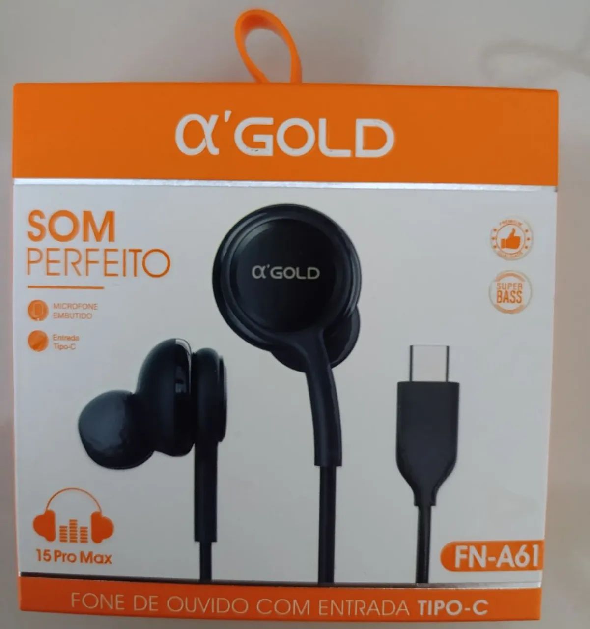 Fone de Ouvido  tipo C 