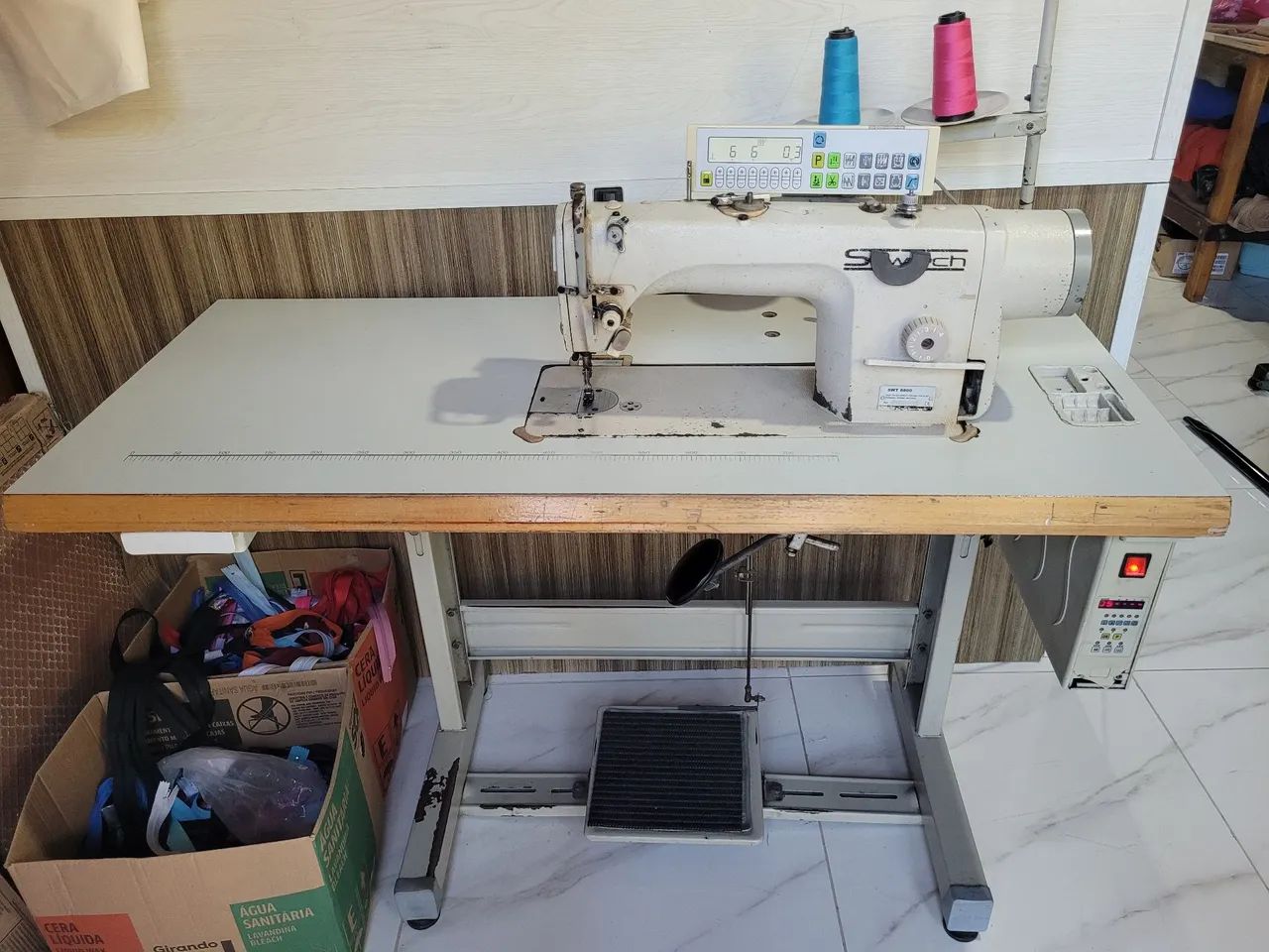 Maquina de costura reta industrial 