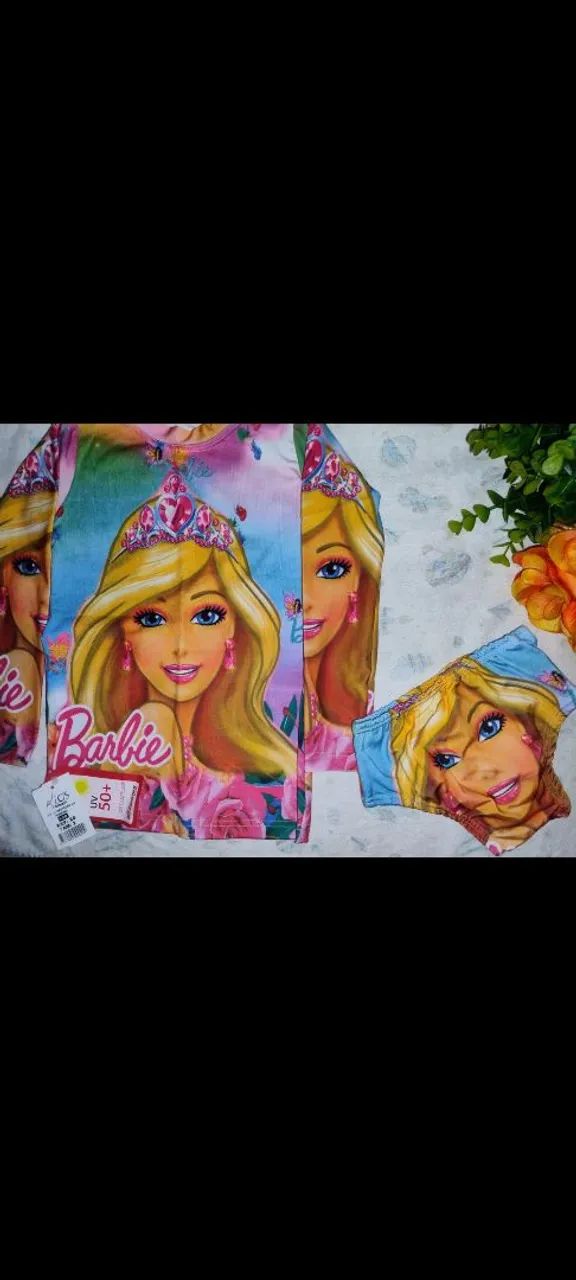 Conjunto UV 50 LOL e Barbie Manga Longa  - Foto 2