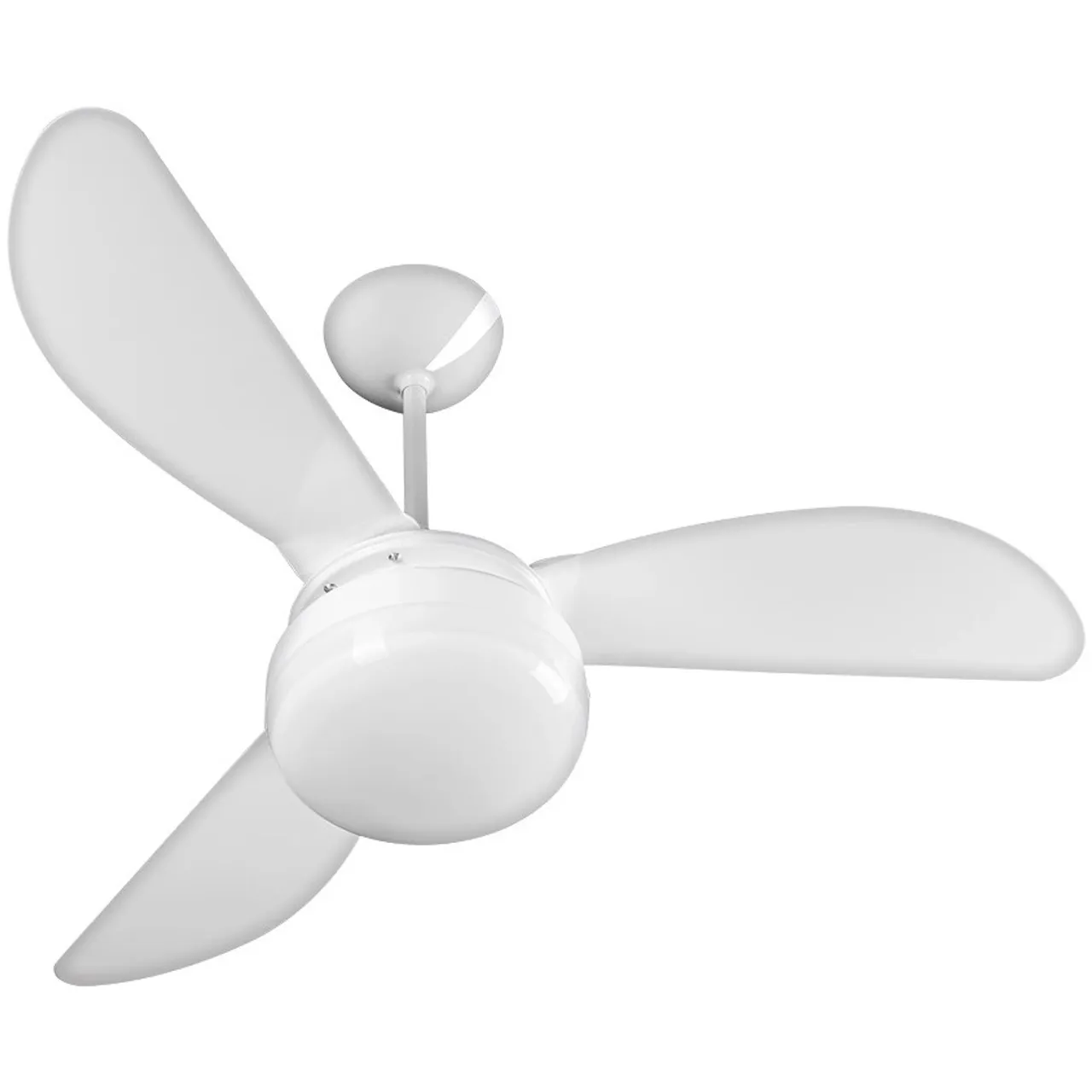 Ventilador de Teto Branco 3 Pás - Design Moderno