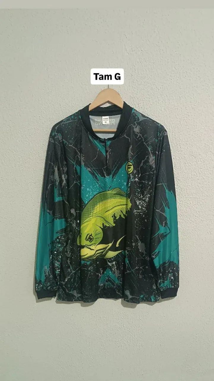Camisa de pesca com proteção UV 