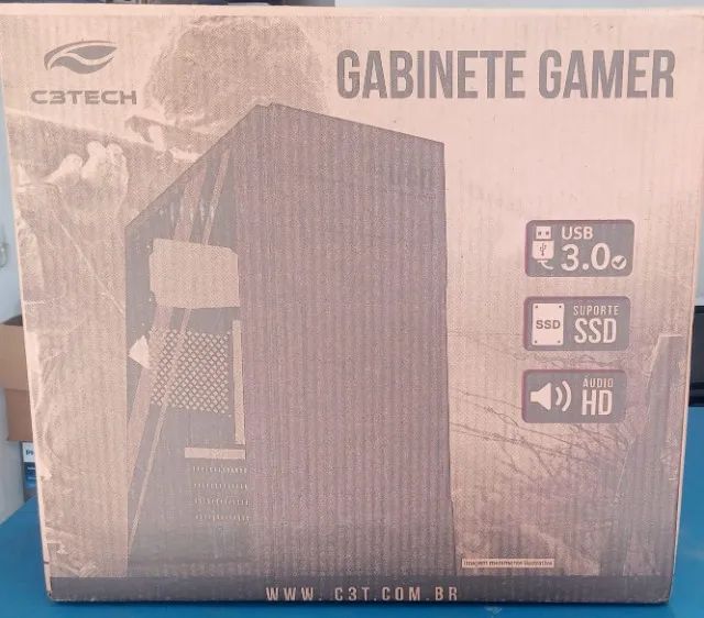 GABINETE GAMER MT-G100BK SEM FONTE C3TECH NOVO LACRADO FRETE GRÁTIS PARA MACEIÓ