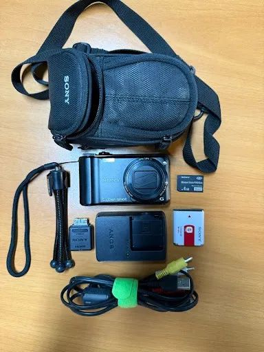 Câmera Sony Cyber-shot DSC-HX5V - 10.2MP, Zoom 10x, GPS - Kit Completo - Foto 5