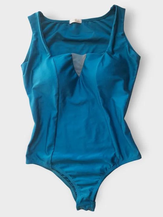 Body azul feminino com bojo - Foto 2