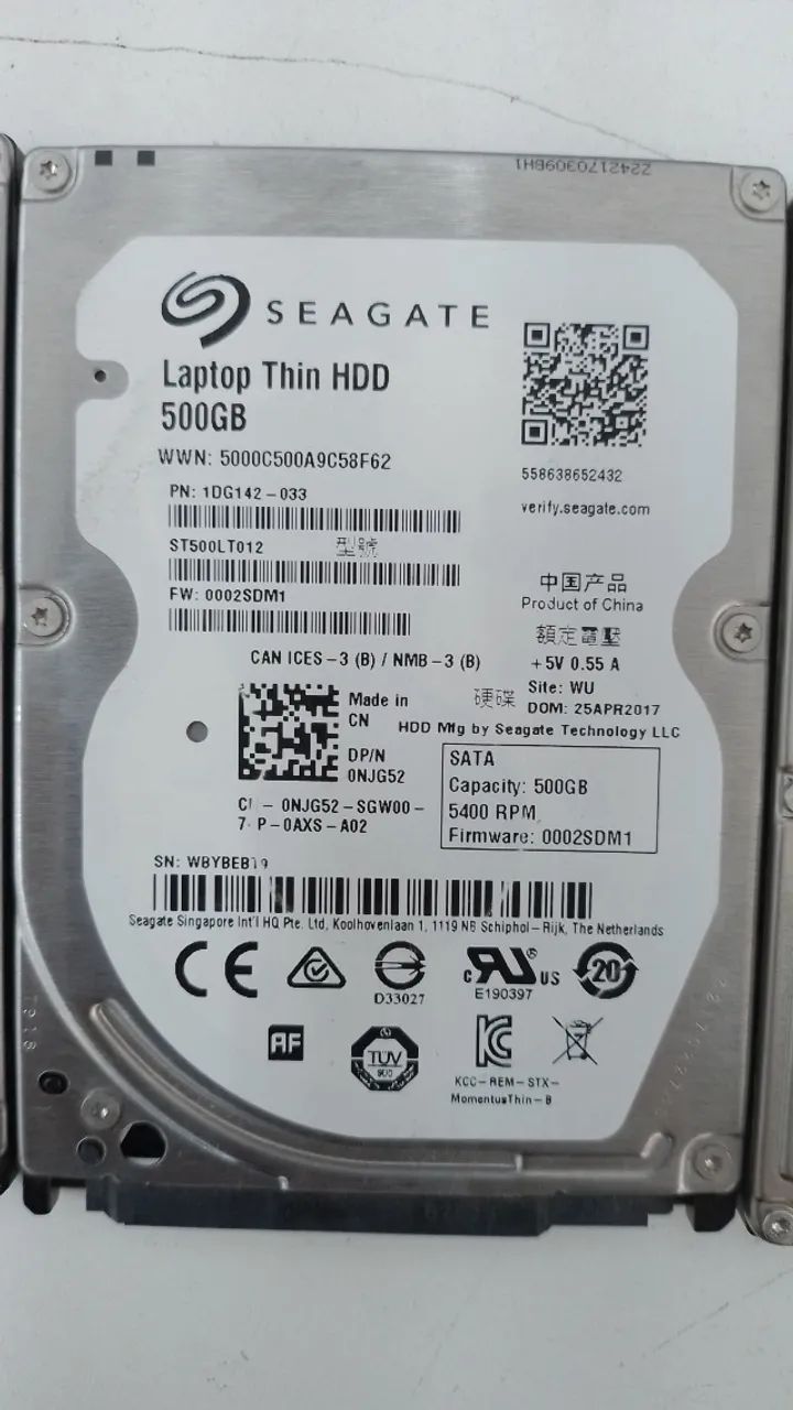 LOTE 2 HDs 500gb Seagate laptop thin + 3 HDs 320gb Samsung  - Foto 3