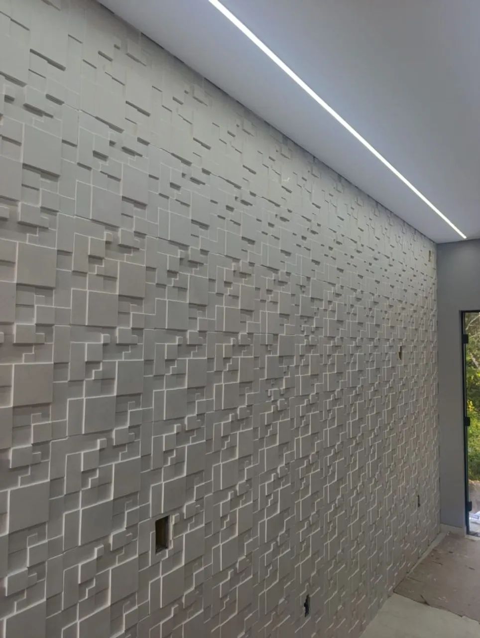 Placa de gesso 3D e instalação - Foto 3