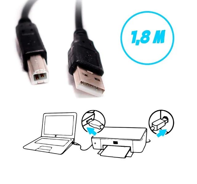 Cabo Usb para Impressora 1,8m It-Blue - Foto 3