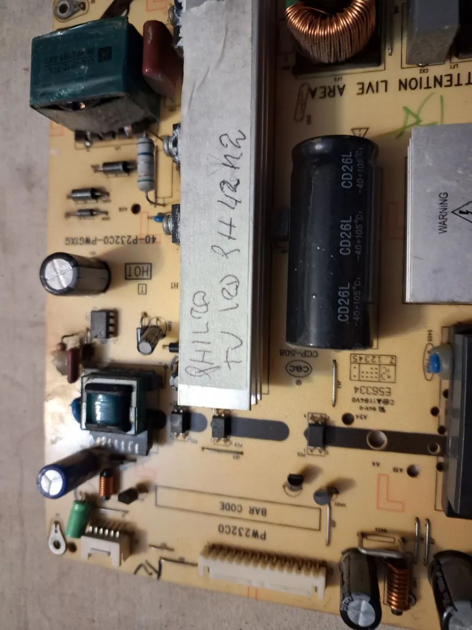 Placa  fonte philco tv lcd ph42r2 - Foto 2