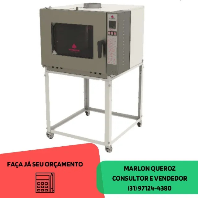 Forno Turbo 5 Esteiras Elétrico Progas Monofásico / Trifásico Novo