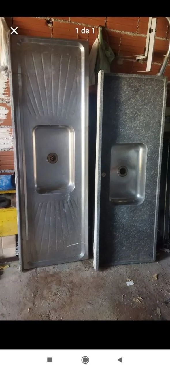 Pia de Cozinha em Aço Inox Usada