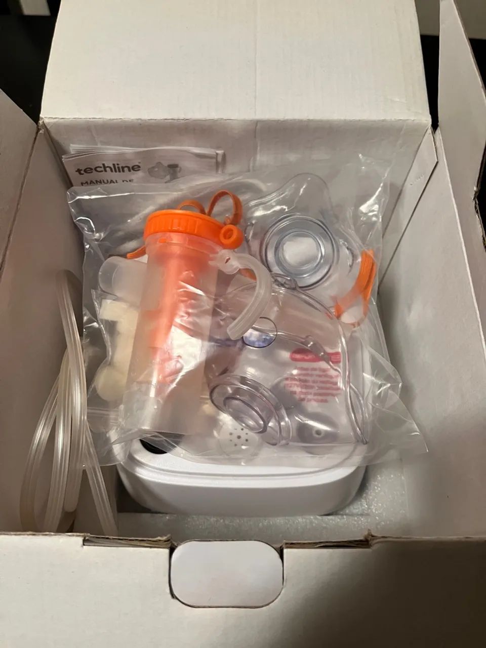 Inalador/Nebulizador Techline a Ar Comprimido - Foto 4