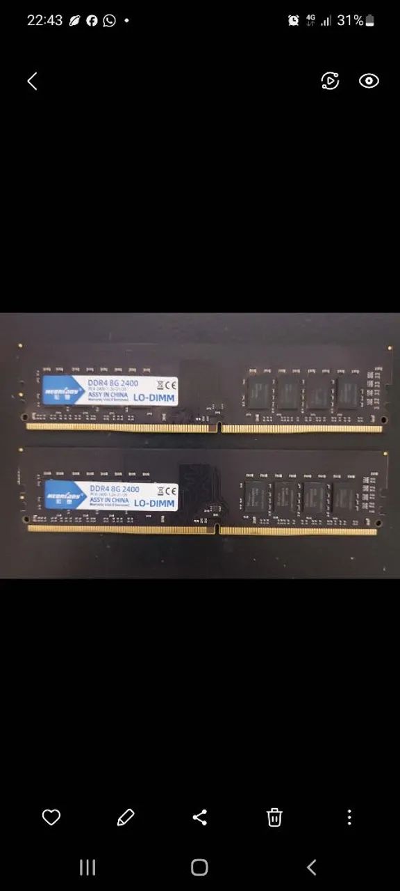 Memória RAM 16GB DDR464186559300995120