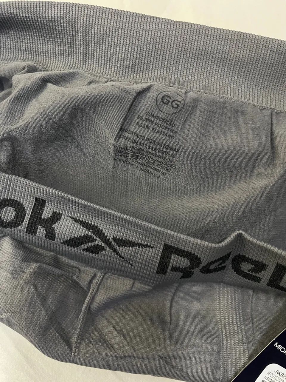 Cueca Boxer Reebok Cinza GG - Microfibra Sem Costura - Foto 4